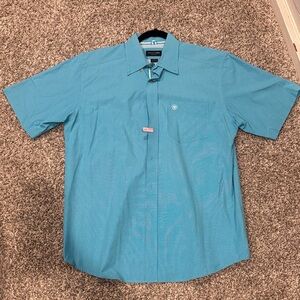 Ariat Men's Pro Series Teal Button Down Shirt